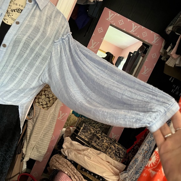Free people button up blouse - Picture 3 of 11